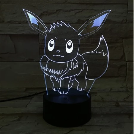 Luz Nocturna LED Colorida - Lámpara Ibu
