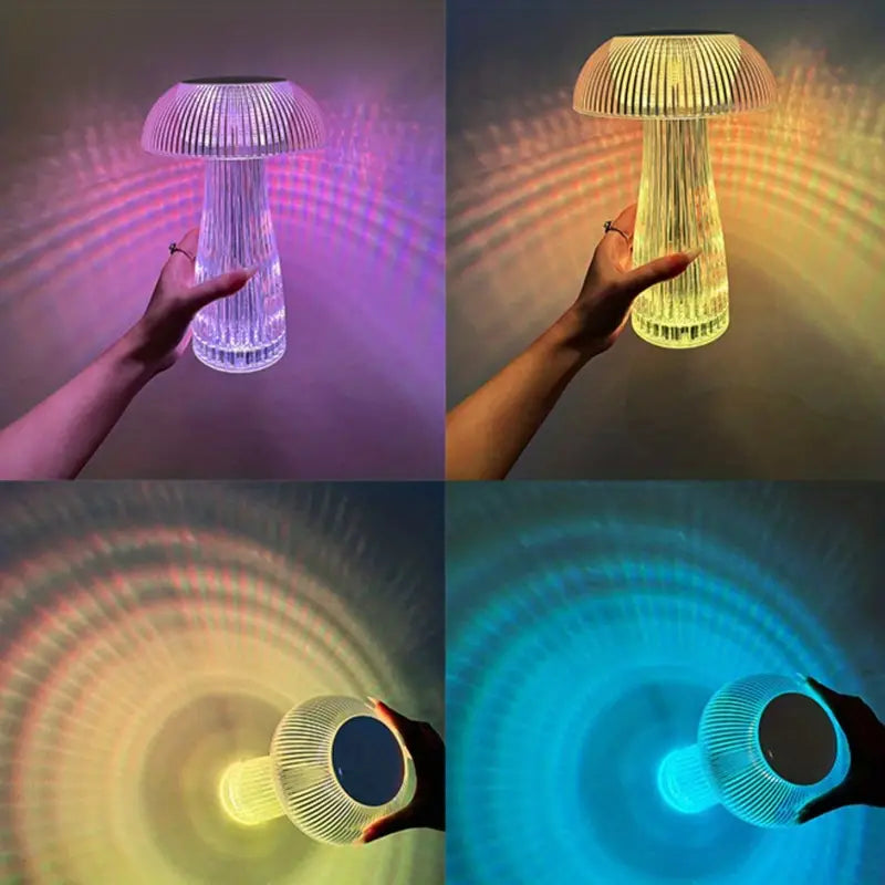Lampara de cristal LED RGB