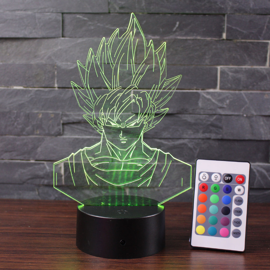 Goku 3D LED de Luz Nocturna