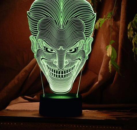 Joker LED 3D de luz nocturna