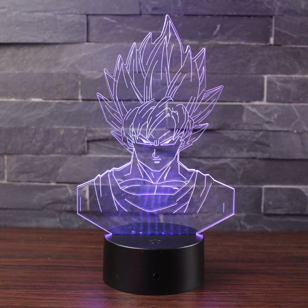 Goku 3D LED de Luz Nocturna