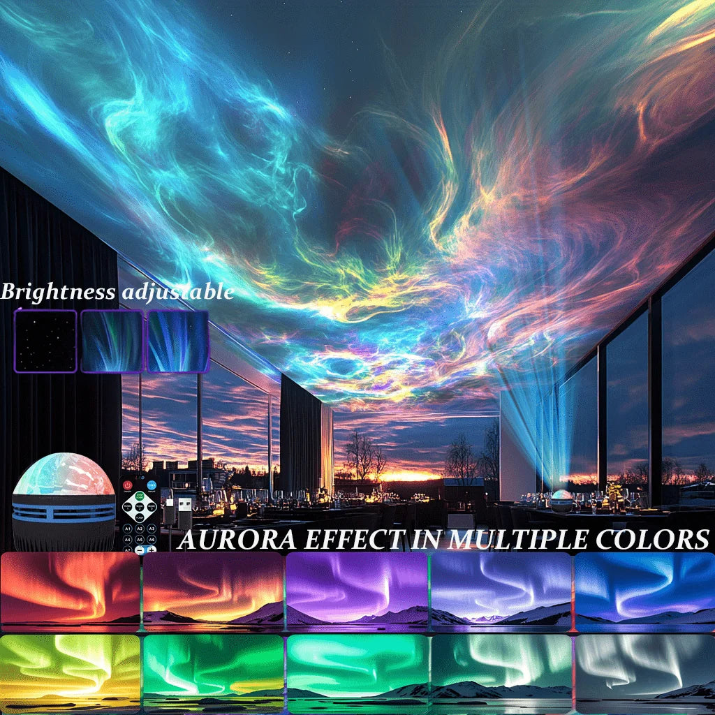 Proyector 3D LED aurora boreal