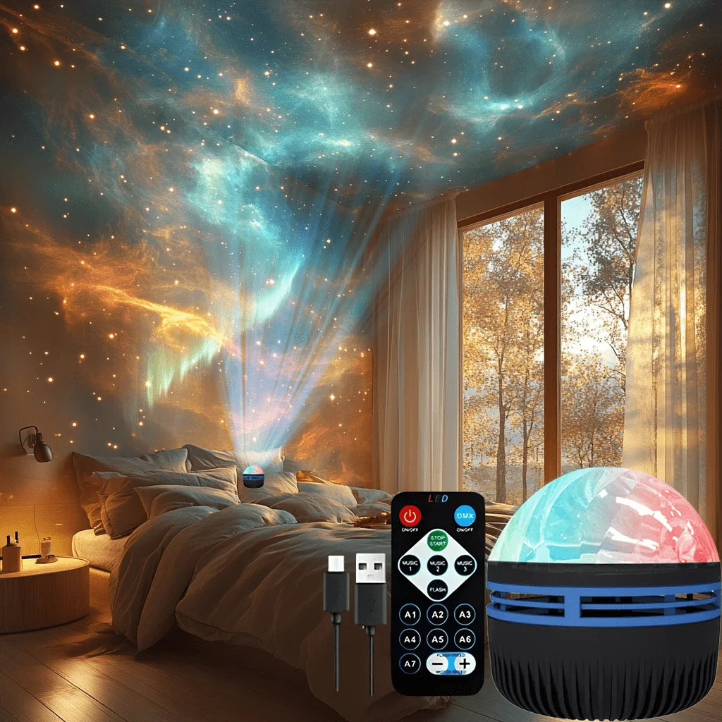 Proyector 3D LED aurora boreal